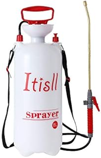 Itisll Portable Garden Pump Sprayer Brass Wand Shoulder Strap for Yard Lawn Weeds Plants 2Gal