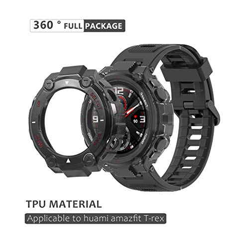 ULTECHNOVO Cobertura da Moldura Do Relógio Protetor de Tela Do Relógio Compatível Com Amazfit T-Rex