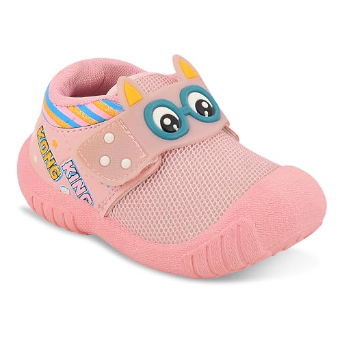 Image of HOOH Kids Unisex Musical Sound Shoes, Pink, Slip Resistant, Walking Style, 0 Months to 3 Years