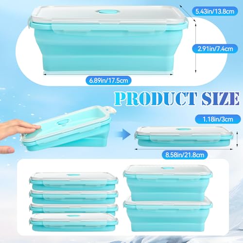 Molde de cubos de hielo grande plegable Reallnaive 12 pack miniatura 2