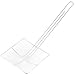 Fine Mesh Deep Fryer Oil Skimmer/Strainer – Professional Set of Two - One 7” And One 5” Square Cooking Skimmers
