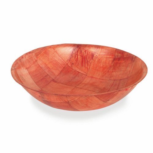 (12) 6" Woven Wood Bowls Round Shape for Salads or Snacks by The