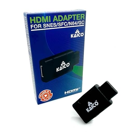 Kaico HDMI Adapter with S-Video and Composite Support Compatible with Nintendo N64, Super Nintendo SNES, Famicom and Gamecube. A Simple Plug & Play HDMI | Ya disponible en tu tienda friki favorita! En mundofriki.es!