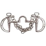 FES Low Port Correction Kimberwick | Size 5 | Horse Comfort and Control | Varying Leverage Options | Stainless Steel Construction | Curb Hooks and Chain Included