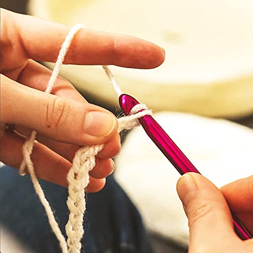 Image of thirei Tunisian Crochet Hooks Set, 11 Pieces, 27 cm, Multi-Colour, for Beginners to Professionals