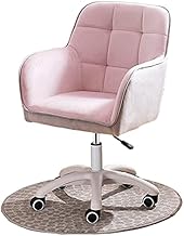 Cadeira de escritório Cadeira giratória ajustável Cadeira de escritório Cadeira de escritório ergonômica Almofada Assento Cadeira de computador Cadeira de jogos (cor: rosa)