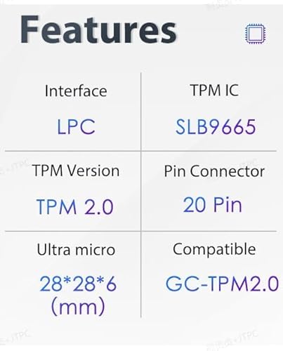 HSSDTECH GC-TPM 2.0 SPI 2.0 - Módulo De Seguridad Para GIGABYTE B650