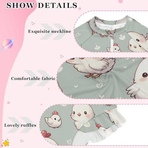 Image of Girls One Piece Swimsuits Long Sleeve Swimsuit Zipper Bathing Suits Swimwear