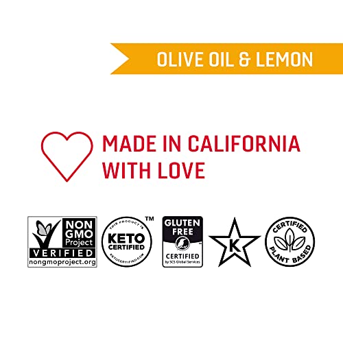 Octonuts Olive Oil & Lemon Almonds 16 oz - Roasted Califronia Almonds - Olive Oil & Lemon Almond Snack - Gluten Free, Paleo Vegan, Kosher, Keto, Non-GMO, Sweet and savory healthy nut snacks