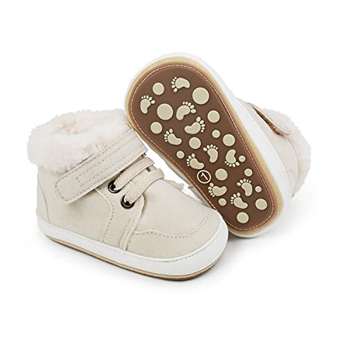 Image of HsdsBebe Baby Boys Girls Pu Leather Hard Bottom Walking Sneakers Toddler Rubber Sole First Walkers Infant Cartoon Slippers Crib Shoes