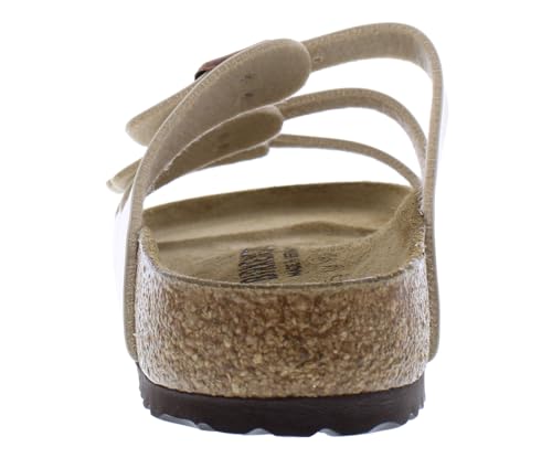 Image of Birkenstock Florida Unisex Shoes Size 4, Color: Graceful Pearl White /Dirty White
