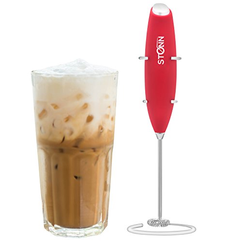 Electric Milk Frother Handheld for Drink Mixer Battery Operated, Latte, Coffee, Foam