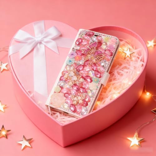 STENES Luxury Wallet Case for Samsung Galaxy Z Fold 8 Ultra, Pink - 2