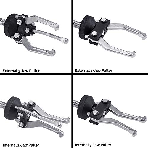 NEIKO 02236A Slide Hammer | 17 Pc Automotive Bearing Hub Puller Kit | Axle Seal Pulling