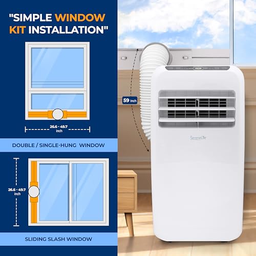 Serenelife SLACHT108 Small Air Conditioner Portable 10,000 Btu thumb #3