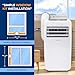 SereneLife Small Air Conditioner Portable 10,000 BTU with Built-in Dehumidifier - Portable AC unit for rooms up to 450 sq ft - Remote Control, Window Mount Exhaust Kit