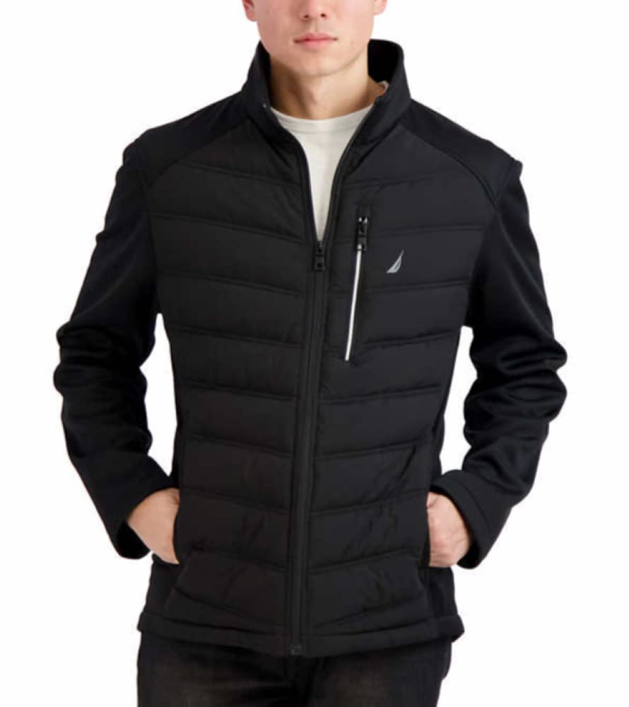 Nautica Men's Lightweight Fleece Lined Softshell Jacket