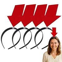 GNHG 4 Stück Pfeile Auf Dem Kopf Rot, Haarreif Pfeil, Halloween Stirnband, stirnband-spiel Lustige Party-stirnbänder Mit Pfeilspitze Weihnachtskopf-boppers-stirnband Niedliche Kopfbedeckung