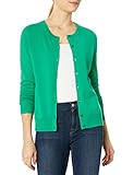 Amazon Essentials Lightweight Crewneck Cardigan Sweater Sweaters, Verde, 50-52