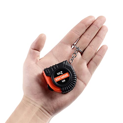 Spifflyer JC037 3 Pack Small Tape Measure Keychain Mini Measuring Tape Retractable 6Ft 2M thumb #5