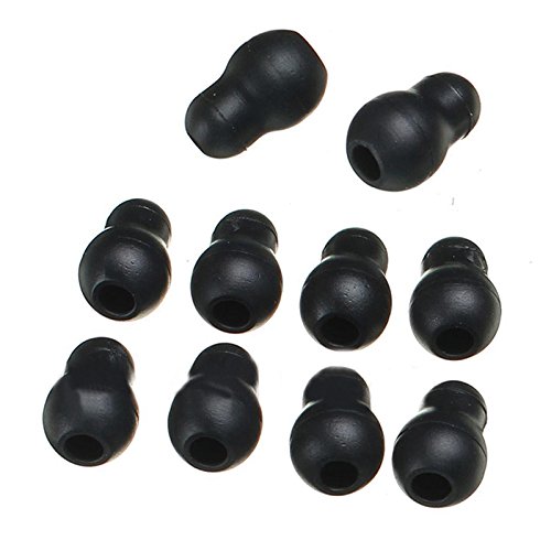 10 Stück, Schwarz Silikon weichen Ohrstöpsel für Littmann Stethoskop