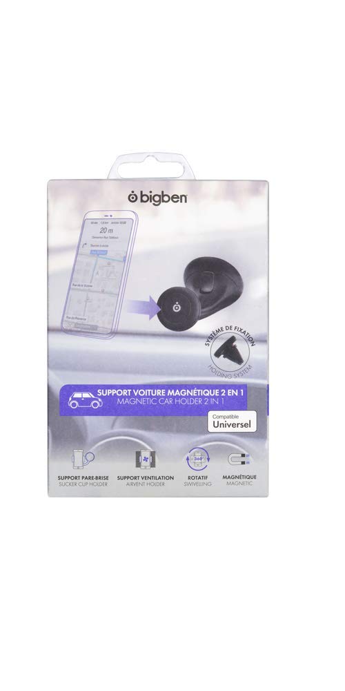 Bigben Connectedmagnetcarholder Car Bracket for Smartphone Black