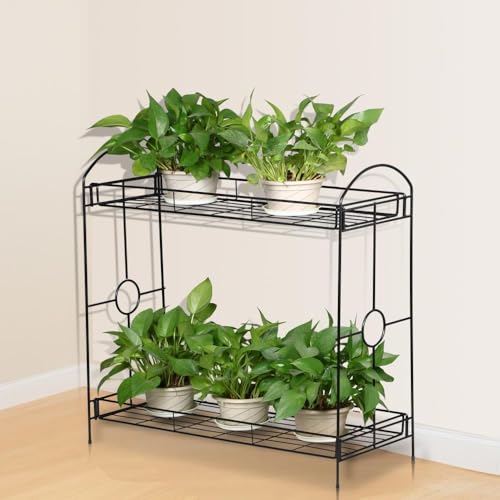 Yaheetech YT-00079395 2 Tier Metal Plant Stand thumb #4