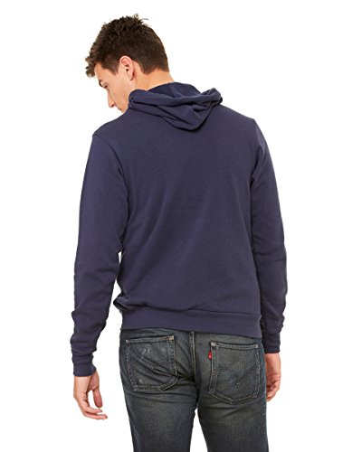 Bella Canvas Poly-Cotton Fleece Pullover Hoodie (3719) Navy, S2