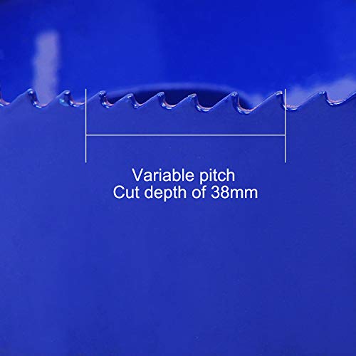 LANIAKEA 9-Inch Bi-Metal Hole Saw 229MM M42 Annular Hole Cutter HSS Variable Tooth Pitch Holesaw Set with Arbor Blue for Home DIYer - Thumbnail 5