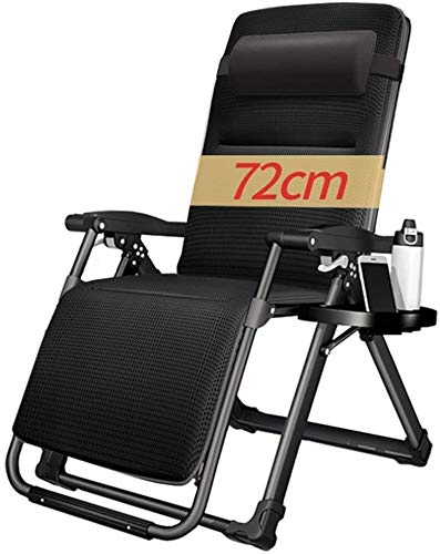 Chaise longue jardin inclinable zéro gravité avec coussin confort