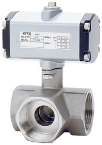 Amazon.co.jp: キッツ小型空圧 ステンレス鋼製10Kボールバルブ(三方