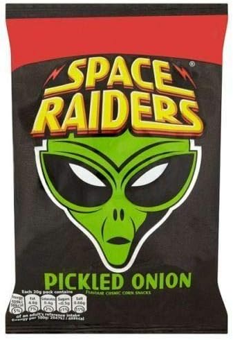 Space Raiders Pickled Onion - 25g - Pack of 4