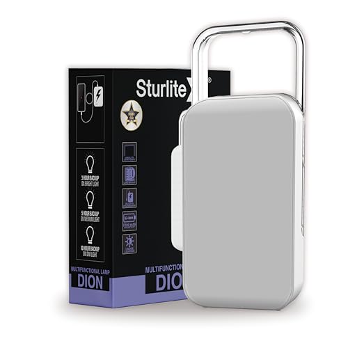 Image of Sturlite Dion 61W Multifunctional LED Lantern & Power Bank| 7200mAh Rechargeable Big Li-ion Battery| 10 Hrs Long Battery Back Up| 3 Modes Lighting LED Lamp with Type- B Charging Cable - (Pack of 1)