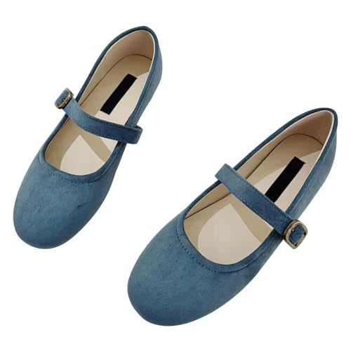 Dear Time Women's Mary Jane Flat Shoes Casual Simple Ballets Comfortable Dressy Office Walking Shoes