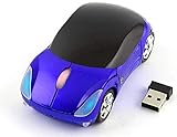 Colorful 3D Sport Car Shape Mouse 2.4GHz Wireless Mouse 1600DPI 3 Buttons Optical Ergonomic Gaming...