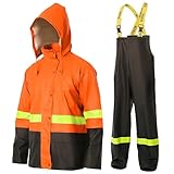 Matériau robuste PVC/PU – Tissu imperméable avec doublure tricot, durable et confortable. Résiste à la pluie, au vent, à la neige et à l’humidité du sol.