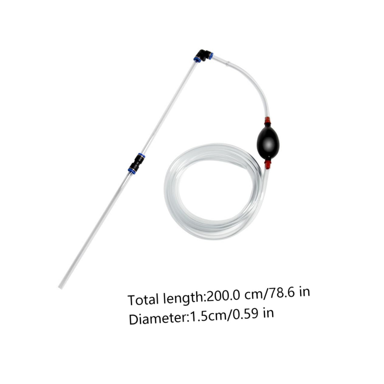 GANAZONO Fish Tank Tool Set Siphon Pump Aquarium Siphon Gravel Tool Aquarium Washer Easy Water Change Kit Random Color