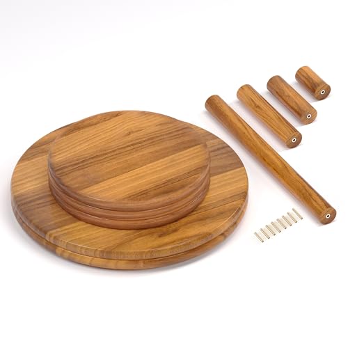 Hurzmoro GS-706 4 Tier Round Cupcake Tower Stand For 50 Cupcakes,Wood Cake Stand thumb #3