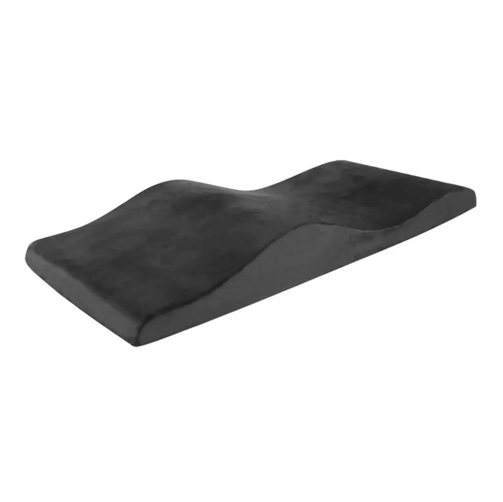 Curved Mattress Bed Topper Curved Extension Lash Topper Massage Table Eyelash Mattress Bed For Beauty Salon(Black mattress)