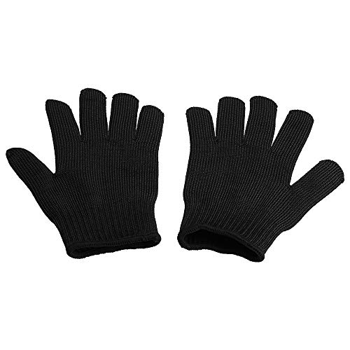 Luvas esportivas, Andoer Luvas de aço de proteção Luvas resistentes a cortes Luvas de segurança de 5