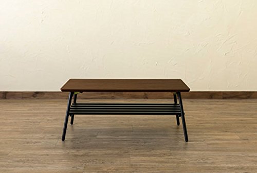 棚付き折れ脚テーブル　Luster　80　ウォールナット 楽天市場】棚付き折れ脚テーブル Luster 80 OAK/WAL : ショップ