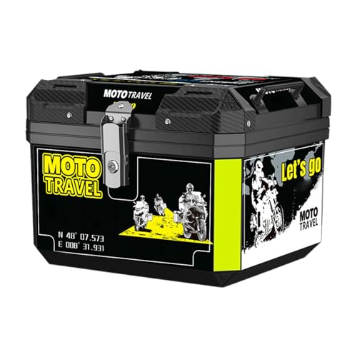 Boîte arrière du coffre de rangement moto 45L avec porte-poussière