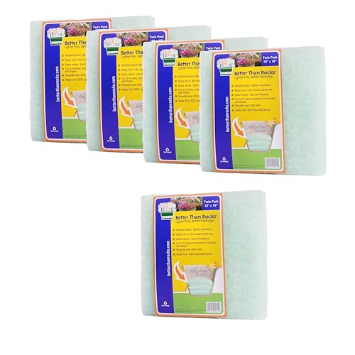 Better Than Rocks® - Planter Drainage Material - 10'x10' Twin Pack - Buy 4 Get 1 Free - Price Shown is for 5 Twin Packs