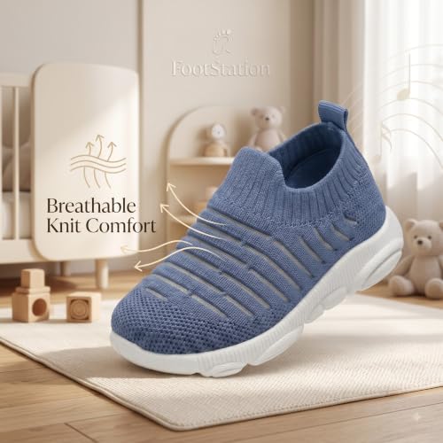 Image of Infant Shoes for Baby Boys & Girls | Musical Sound Walking Shoes | First Walker Shoes for Toddlers | Lightweight Breathable Knit Sneakers | Soft Sole Comfortable Slip On Shoes for Newborns, Babies & Kids