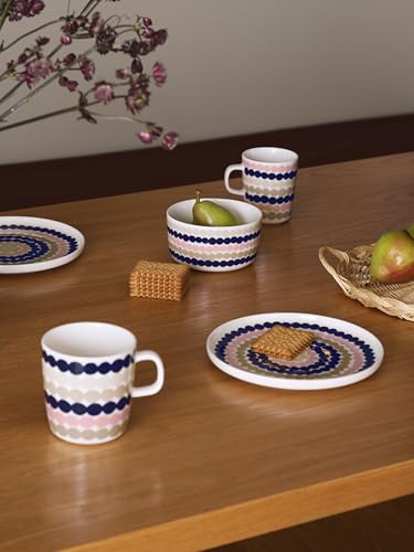 Marimekko Oiva Räsymatto Taza de Café 8.8 oz Piedra miniatura 3