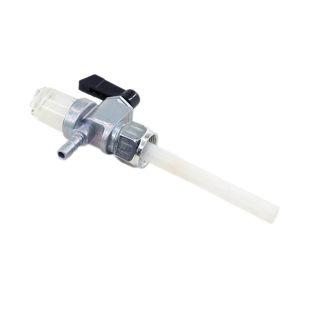MCHNIC Grifo de gasolina Llave de combustible M16x1 con manguera de gasolina, filtro de gasolina para Simson, MZ, AWO, IWL, IFA, EMW R35, DKW RT 200, NSU Max