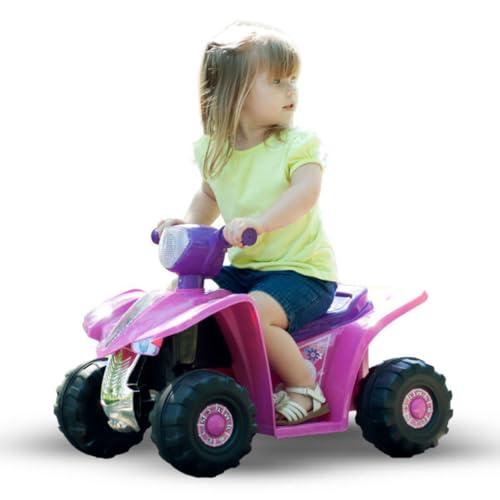 Four Wheeler for Kids ? Battery Powered Electric Quad ? Ride On Toy ATV with Princess Decals for Children 3-6 Years by Lil? Rider (Pink and Purple)