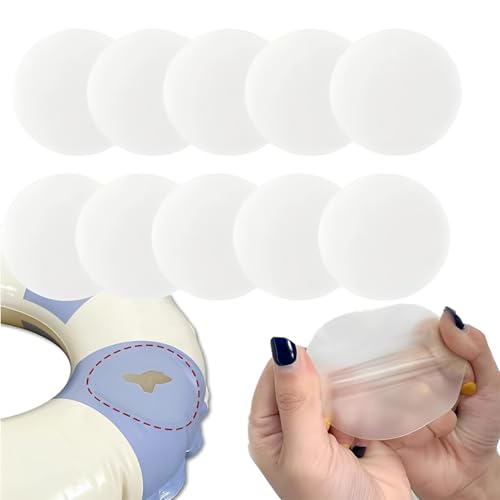 Kit de reparación inflable de 10 piezas impermeable, cinta de reparación de piscina de TPU de 3 pulgadas, cinta de reparación para colchón de aire, castillo hinchable, juguete inflable, tiend