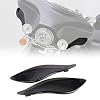 KIWI MASTER Adjustable Air Deflectors for 2014-2024 Harley Touring Electra/Street/Tri Glide Accessories Side Wings Windshield Fairing Side Cover Shield, Dark Smoke, Pair
