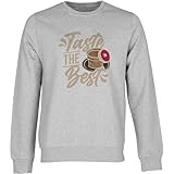 Photo Gallery taste the best coffee lover - felpa stampata in cotone, grigio, xxl Photo Gallery taste the best coffee lover - felpa stampata in cotone, grigio, xxl